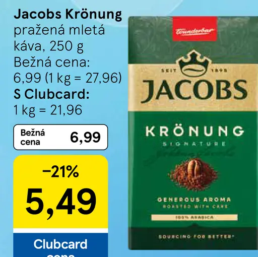 Jacobs Krönung pražená mletá káva