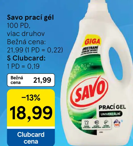 Savo prací gel