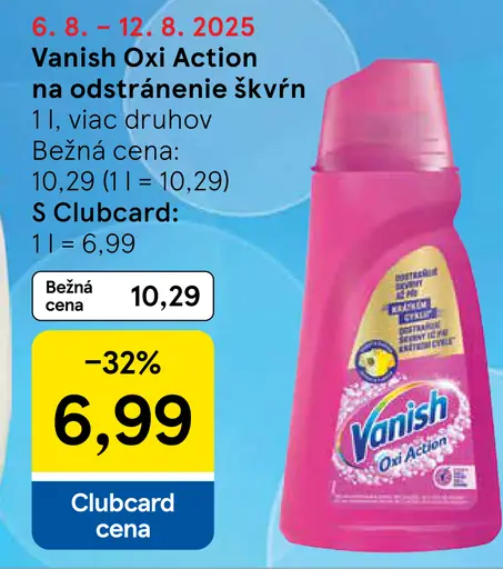 Vanish Oxi Action Prášok na odstránenie škvŕn
