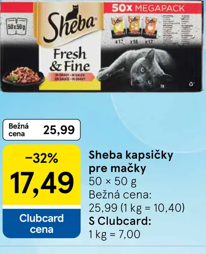 Sheba kapsičky pre mačky