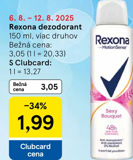 Rexona deodorant