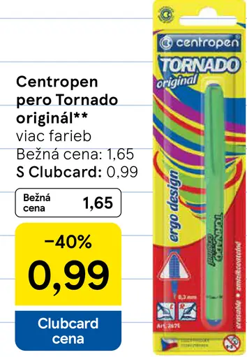 Centropen pero Tornado