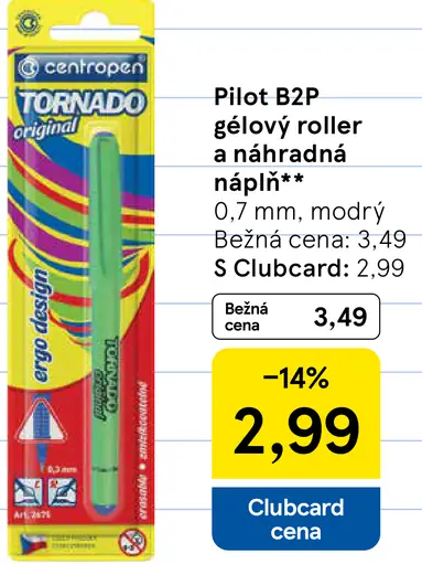 Pilot B2P gélový roller