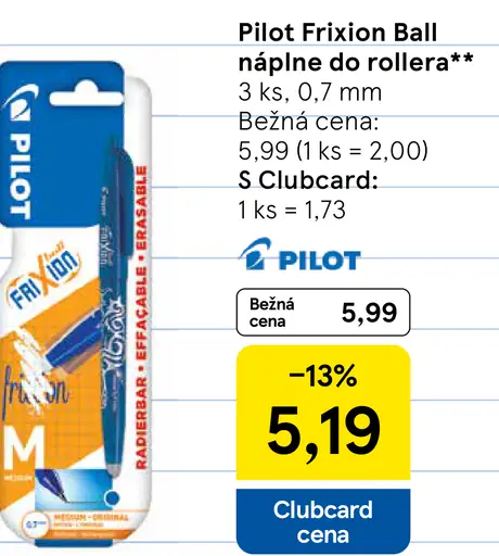 Pilot FriXion Ball náplne do rollera