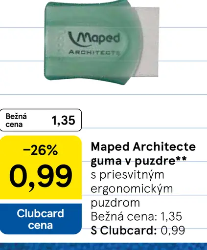 Maped Architecte guma v puzdre