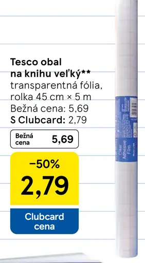 Tesco obal na knihu veľký