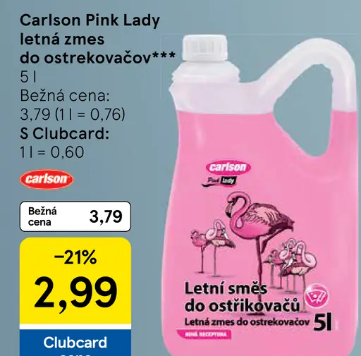 Carlson Pink Lady letná zmes do ostrekovačov