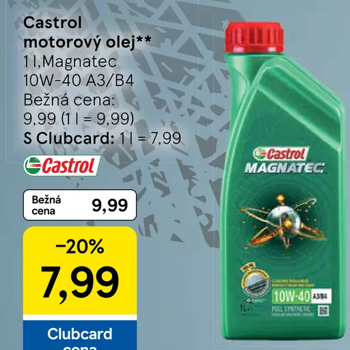 Castrol motorový olej 10W-40 A3/B4