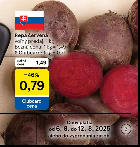 Repa červená