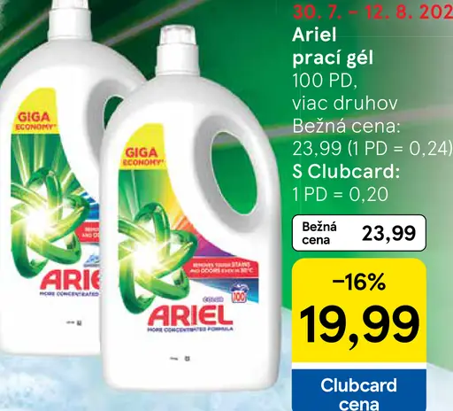 Ariel Prací gel