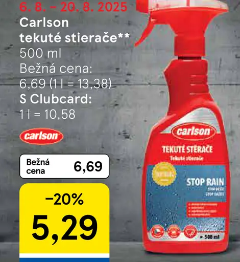 Carlson tekuté stierače