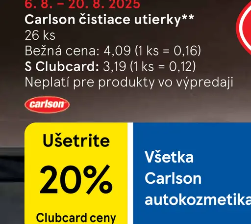 Carlson čistiace utierky