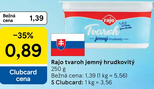 Rajo Tvaroh jemný hrudkovitý