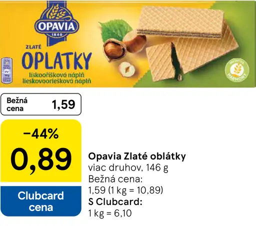 Opavia Zlate oblátky