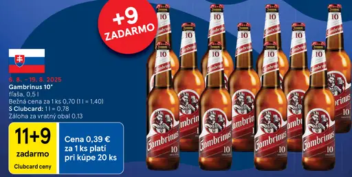 Gambrinus fľaša