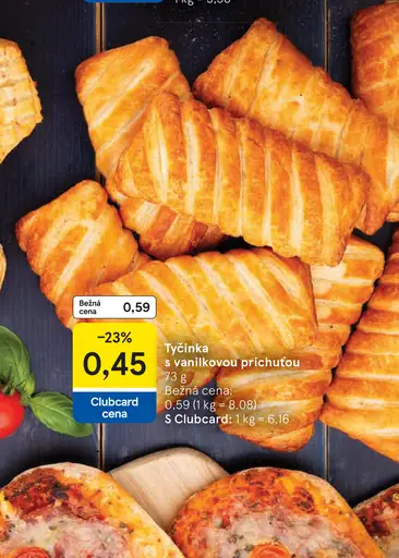 Tyčinka s vanilkovou príchuťou