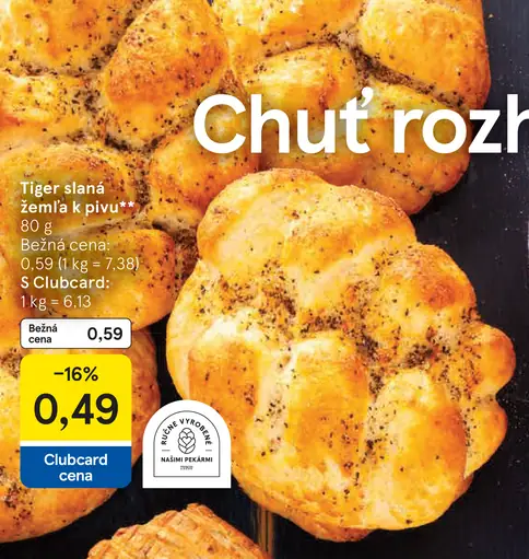 Tiger slaná žemľa