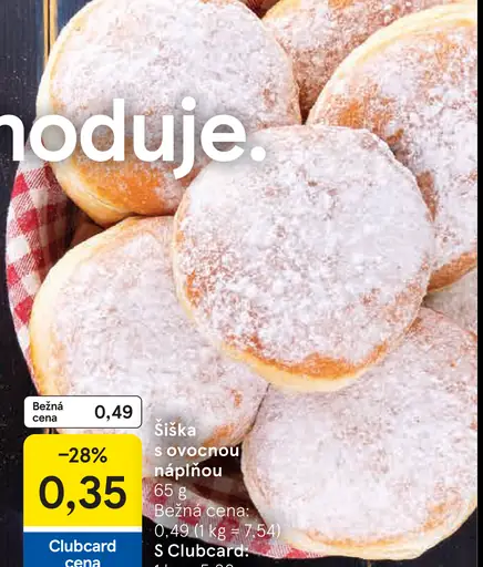 Šiška s ovocnou náplňou