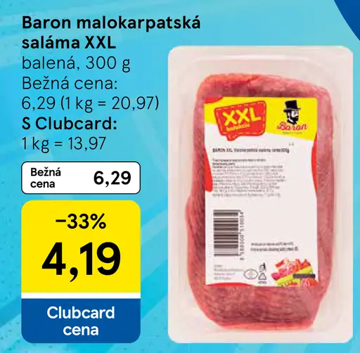 Baron malokarpatská saláma