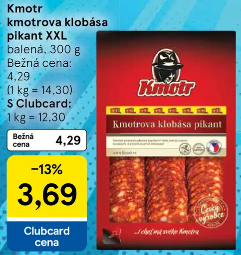 Kmotr klobása pikant