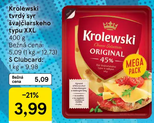 Krolewski Syr švajčiarskeho typu