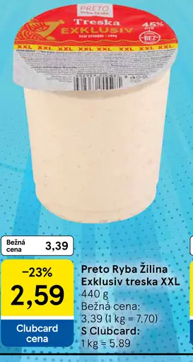 PRETO Ryba Žilina Treska