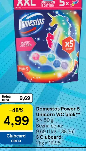 Domestos Power 5 Unicorn WC blok