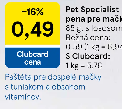 Pet Specialist pena pre mačky