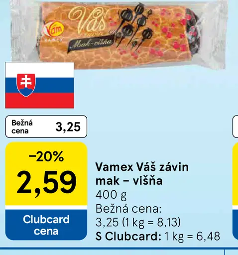 Vamex Váš závin mak – višňa