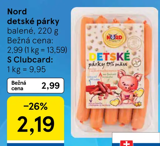 Nord Detské párky