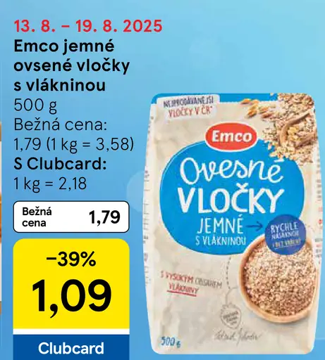Emco Jemné ovsené vločky s vlákninou