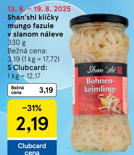 Shan'shi Klíčky Mungo fazule v slanom náleve