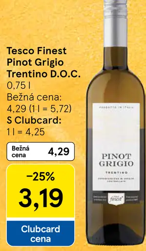 Tesco Finest Pinot Grigio Trentino D.O.C.