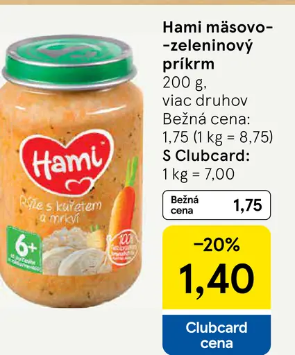 Hami mäsovo-zeleninový príkrm