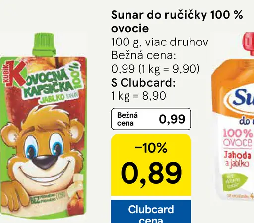 Sunar 100 % ovocie