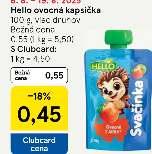 Hello ovocná kapsička