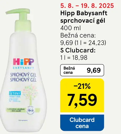 HiPP Babysanft sprchovací gél