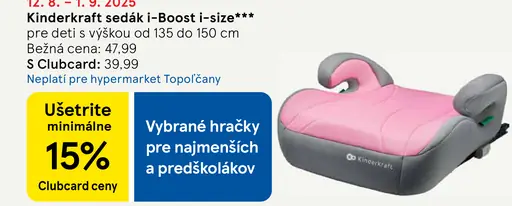Kinderkraft sedák i-Boost i-size