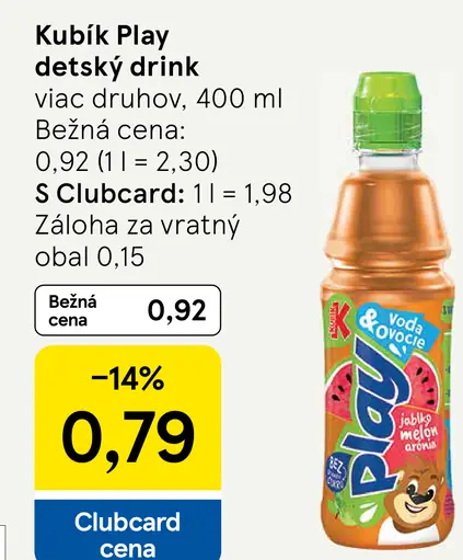 Kubík Play detský drink