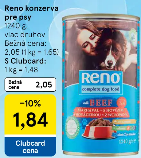 Reno konzerva pre psy