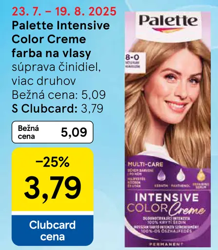 Palette Intensive Color Creme farba na vlasy nugát 6-65