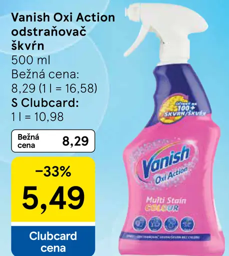 Vanish Oxi Action Tekutý odstraňovač škvŕn