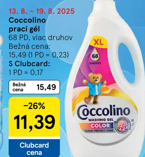Coccolino prací gél