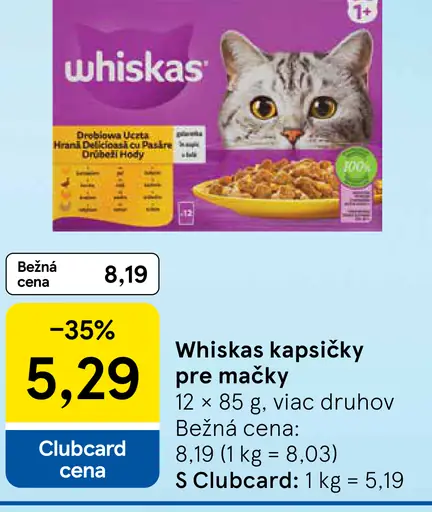 Whiskas Kapsičky pre mačky