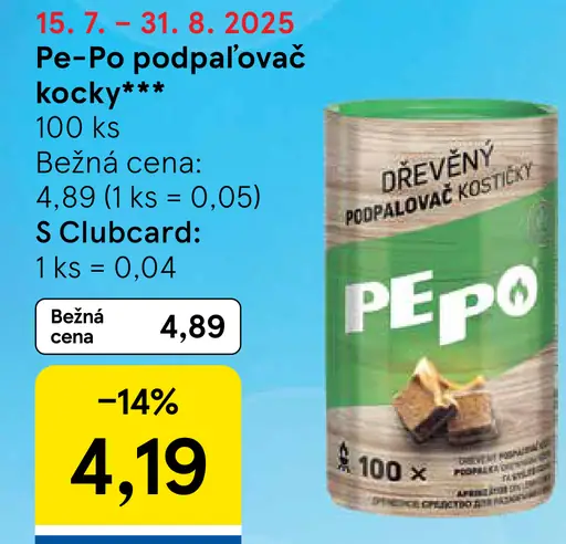 Pe-Po podpaľovač kocky