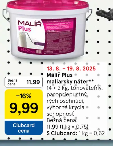 Malíř Plus maliarsky náter