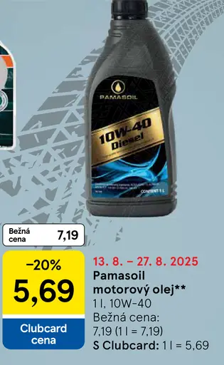 Pamasoil motorový olej