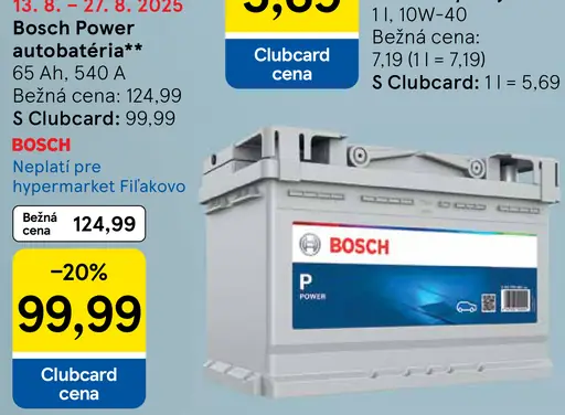Bosch Power autobatéria