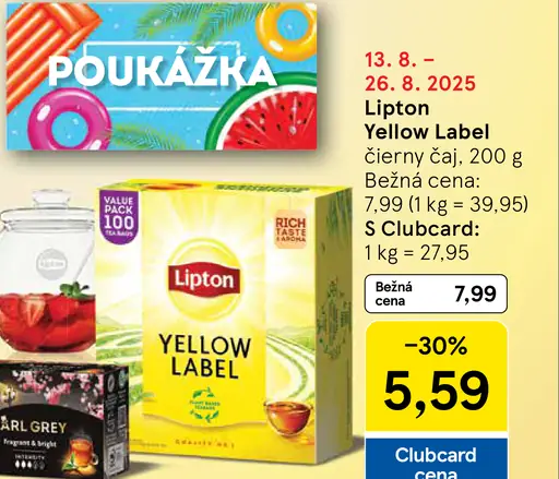 Liptont Yellow Label čierny čaj
