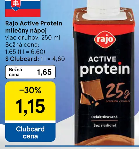 Rajo Active Protein Mliečny Nápoj